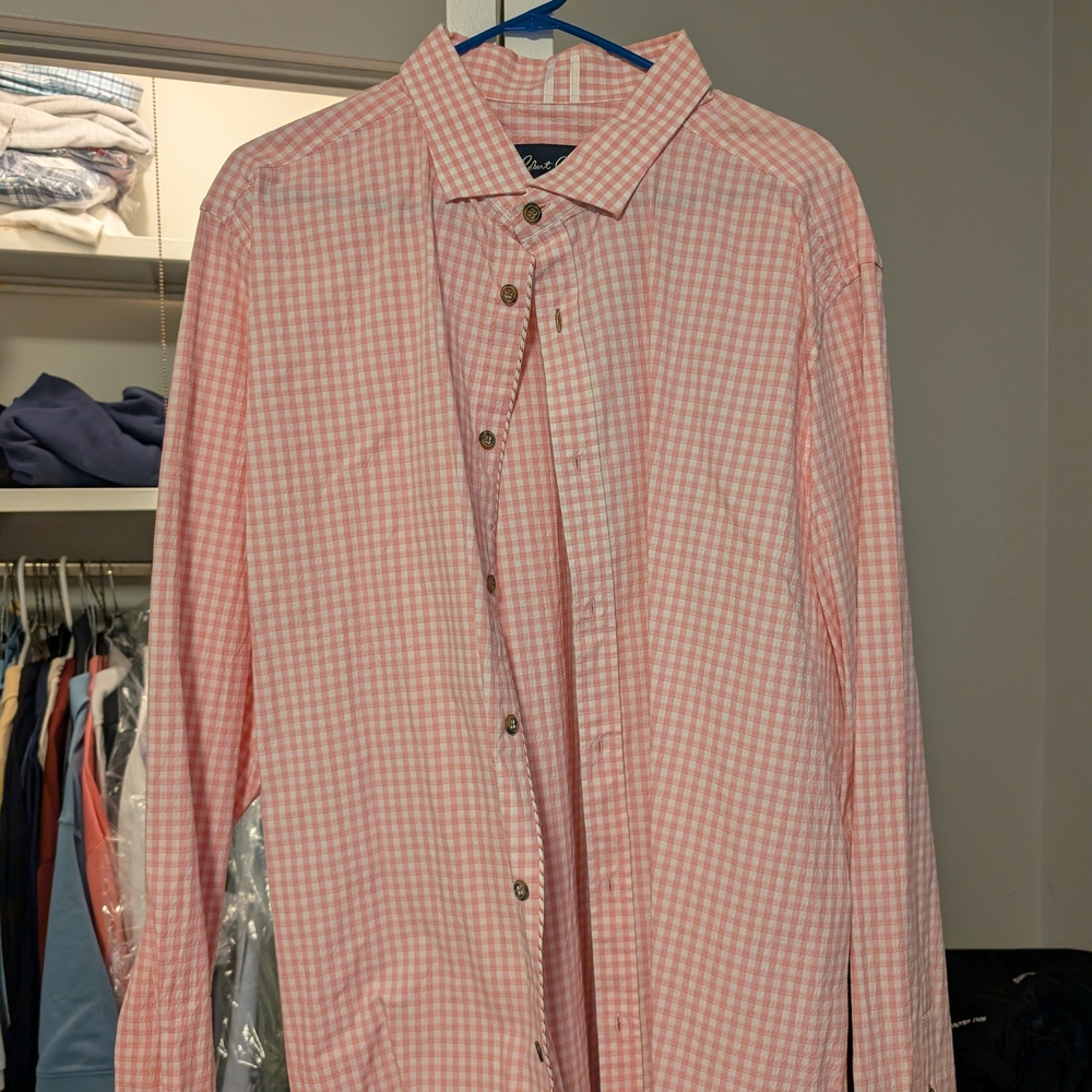 Lot (2) Men's Shirt By Robert Graham